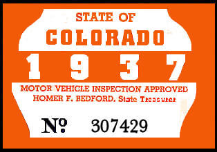 (image for) 1936-37 Colorado Inspection Sticker